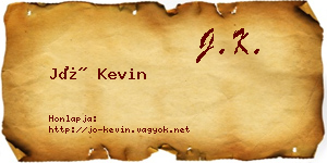 Jó Kevin névjegykártya
